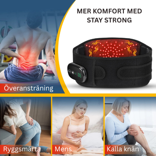 StayStrong PRO Red Light Heated Vibration Massager Belt